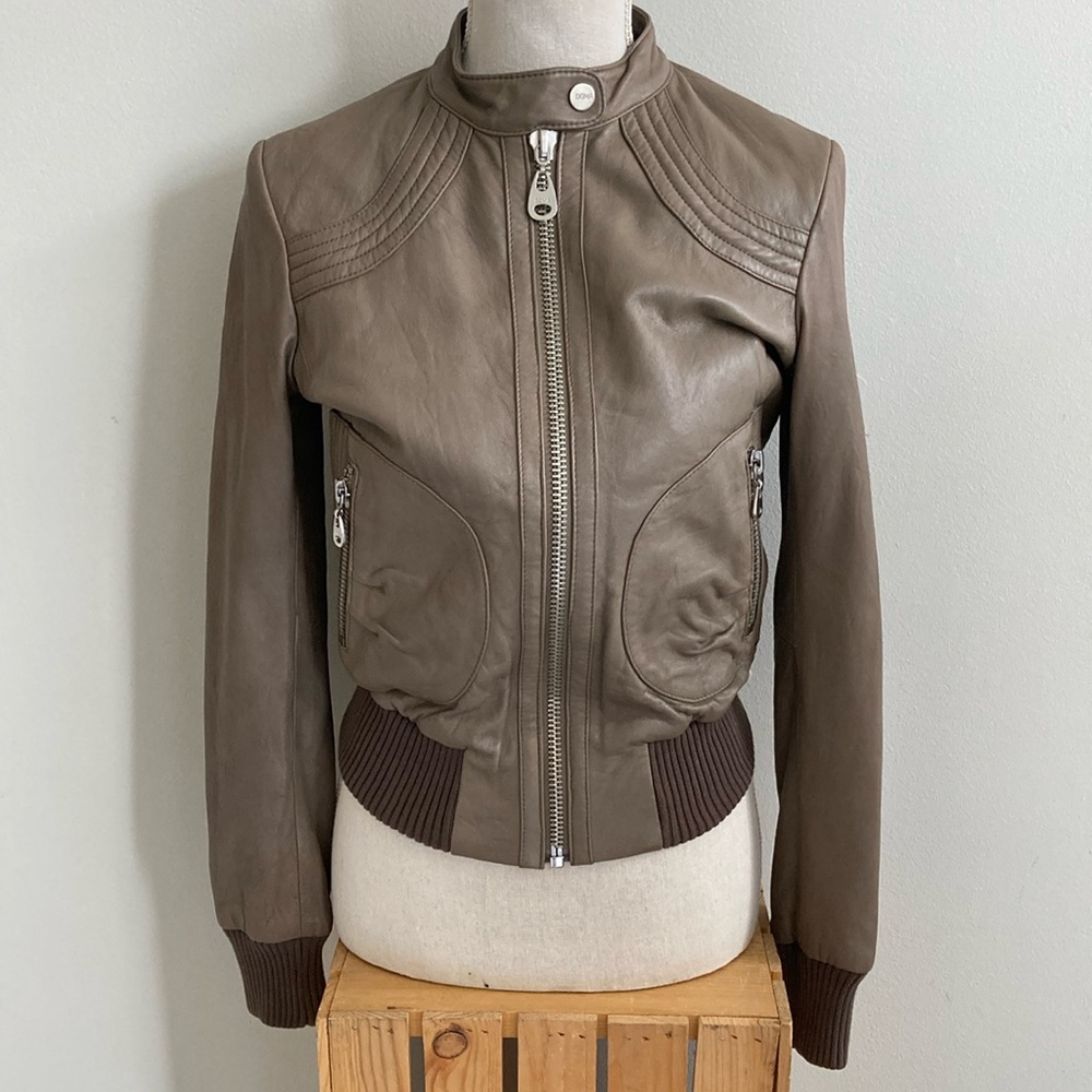 Doma Brown Leather Jacket